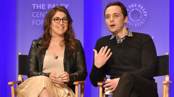 Mayim Bialik and Jim Parsons at 