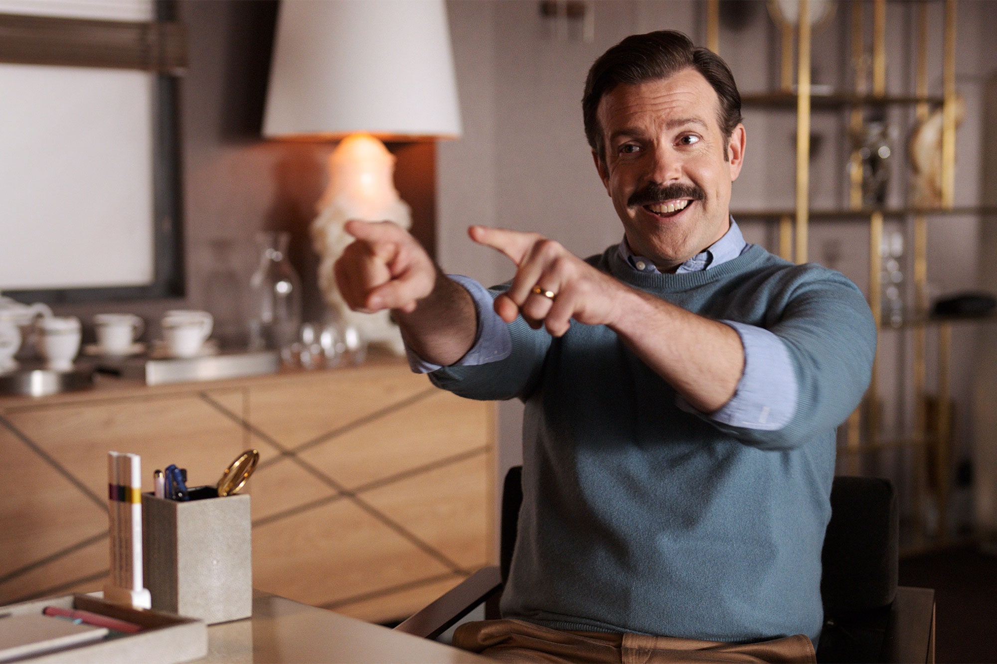 Jason Sudeikis in "Ted Lasso" .