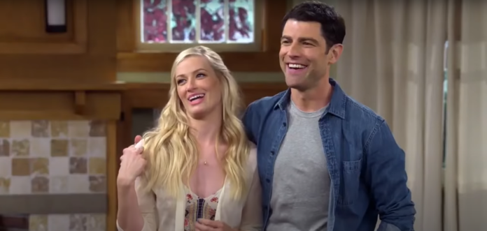 Max Greenfield and Beth Behrs in 