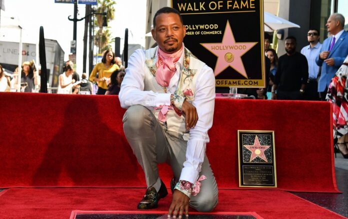 Terrence Howard being honored with a Star on the Hollywood Walk of Fame in September 2019