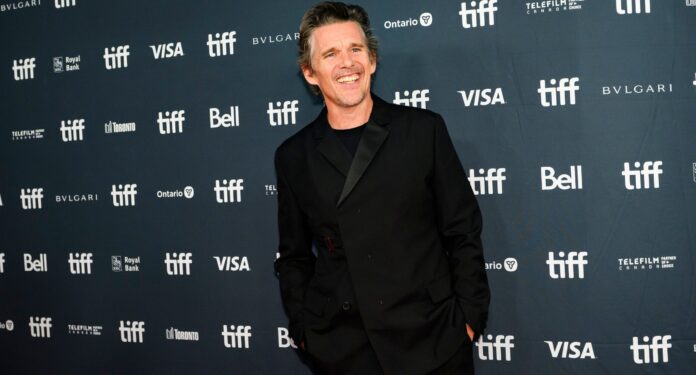 Ethan Hawke on the red carpet for the film 
