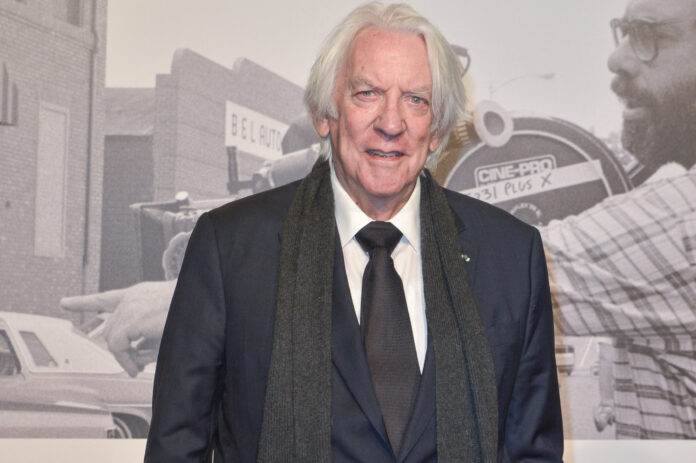 Donald Sutherland at the opening ceremony of 11th Lyon Lumiere Festival in October 2019