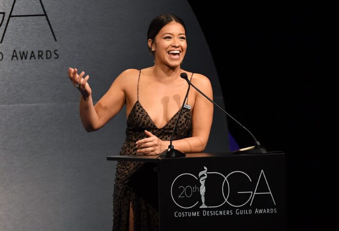 Gina Rodriguez at the 20th Annual Costume Designers Guild Awards in February 2018