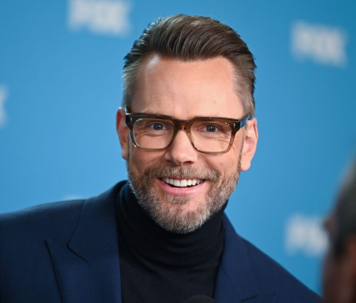 Joel McHale on the red carpet at the FOX UPFRONT '24 in May 2024